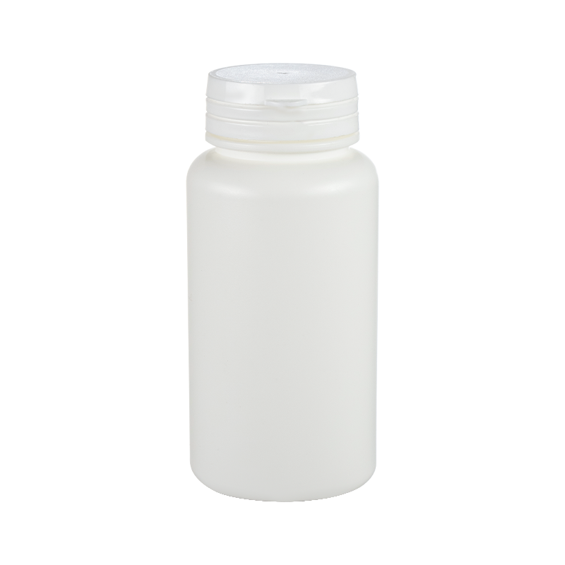 HDPE 150ml ogenomskinlig hög rund flaska