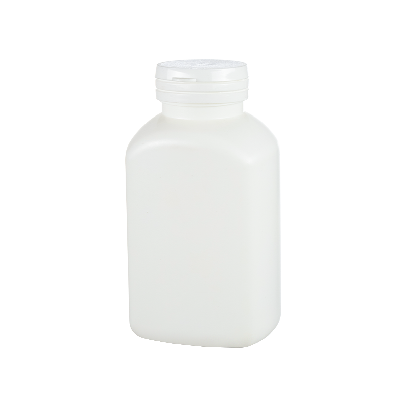 275 ml HDPE fyrkantig flaska med sluttande axlar